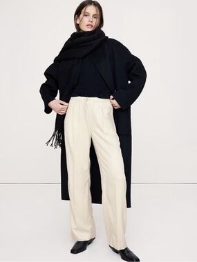 NWT! Banana Republic High Rise Wide Leg Drapery Tencel Drawstring Pull On Pant🩷